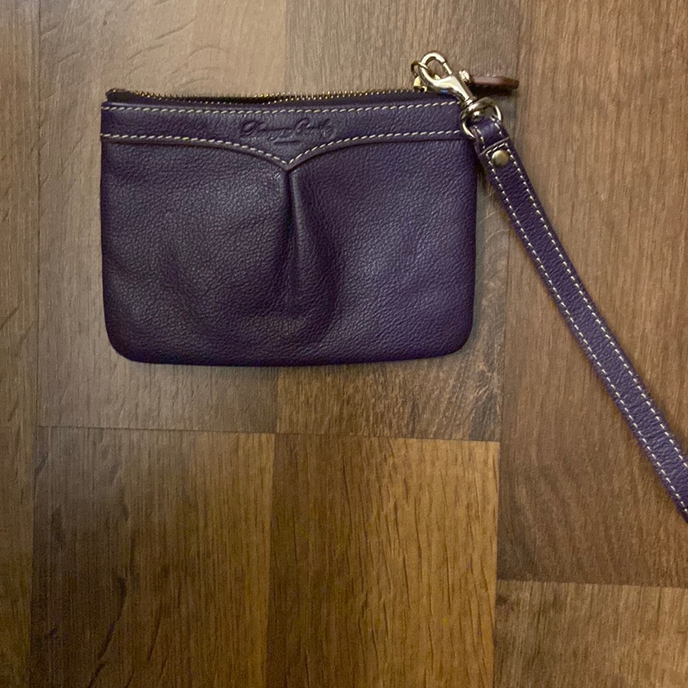 Dooney & Bourke Purple Leather Wristlet